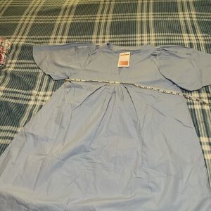 Light Blue Short Sleeve Dress